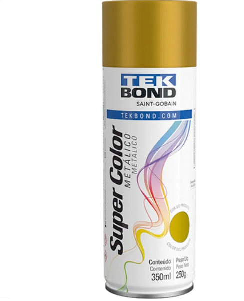 Spray Tekbond Metálico Ouro 350ml