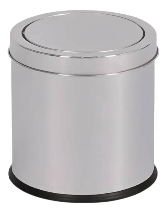 Lixeira Inox Basculante 3l Mor Cozinha Banheiro Escritório