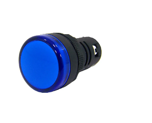 Sinaleiro 22MM 220V Led Azul Metaltex