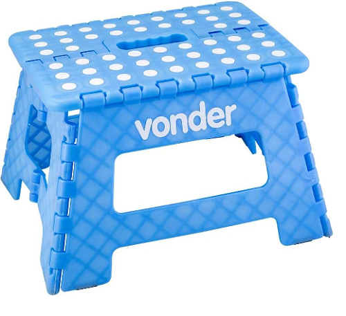 Banqueta Plast Dobr 220MM Azul Vonder
