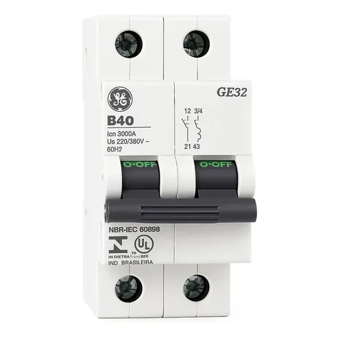 Disjuntor Din Bipolar 40 Amp GE Padrao