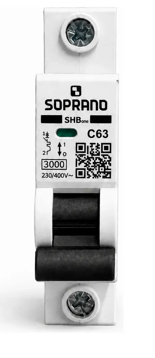Disjuntor Din Unipolar 63 Amp Soprano P