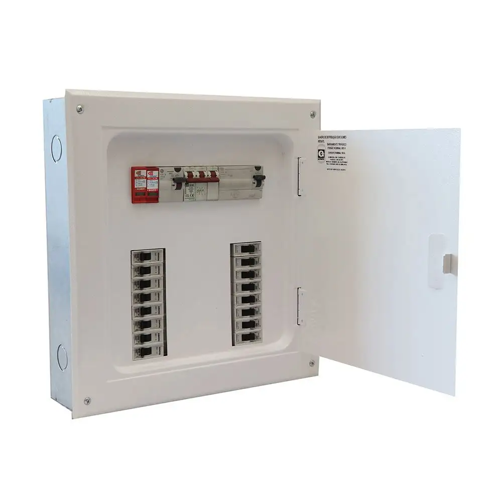 QUADRO DISJ EMB 22+11 C/BARR 100A CHAPA