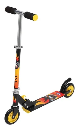 Patinete Juvenil Preto Mor