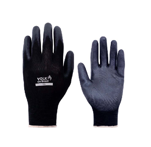 Luva Seg Helanca PU Preta 7 P VolK