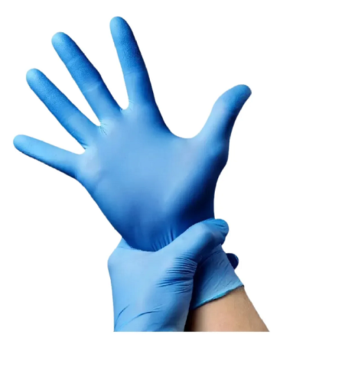 Luva Seg Desc. Nitril.AZ G Imbat C/100