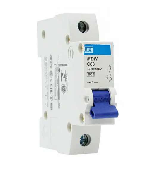 Disjuntor Din Unipolar 63 AMP MDWC