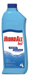 Piscina Algicida Manutenção Para  Hcl 1 Lt - Hidroall