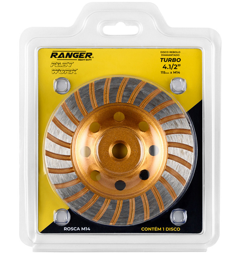 Disco Rebolo Diam Turbo 4.1/2 Ranger