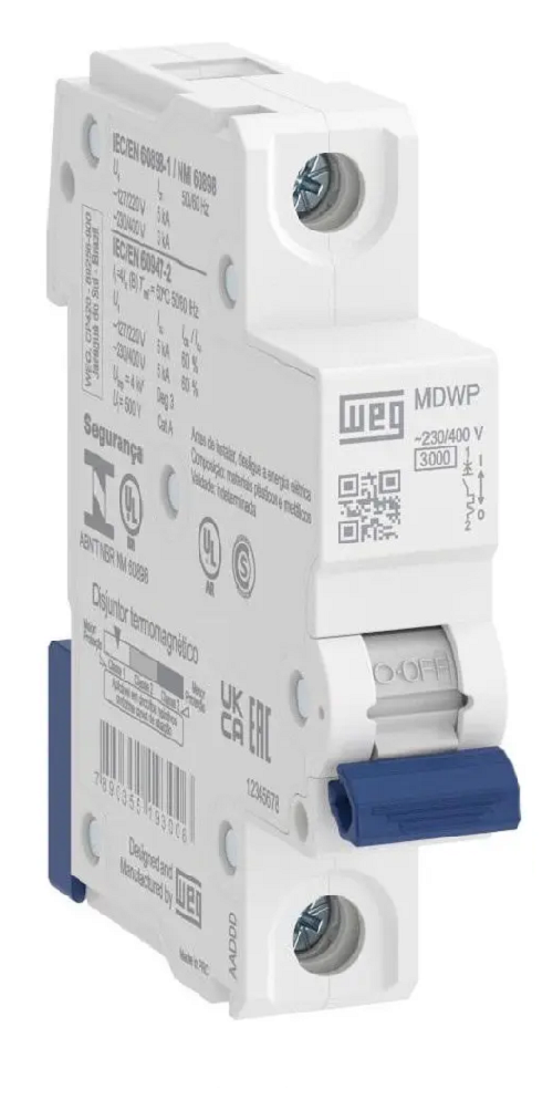 Disjuntor Din Unipolar 20 Amp MDWP