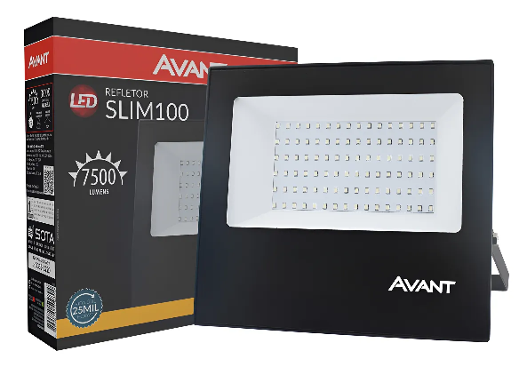 Refletor Led 100W 3000K Avant