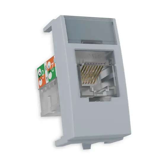 TOMADA RJ45 CAT6 CINZA MG