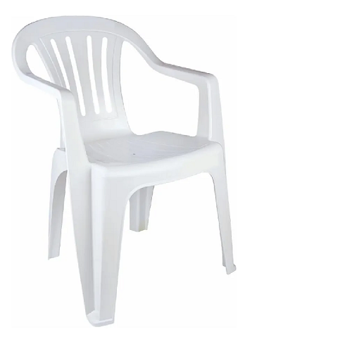 Cadeira Plast. Alta Branca Mor