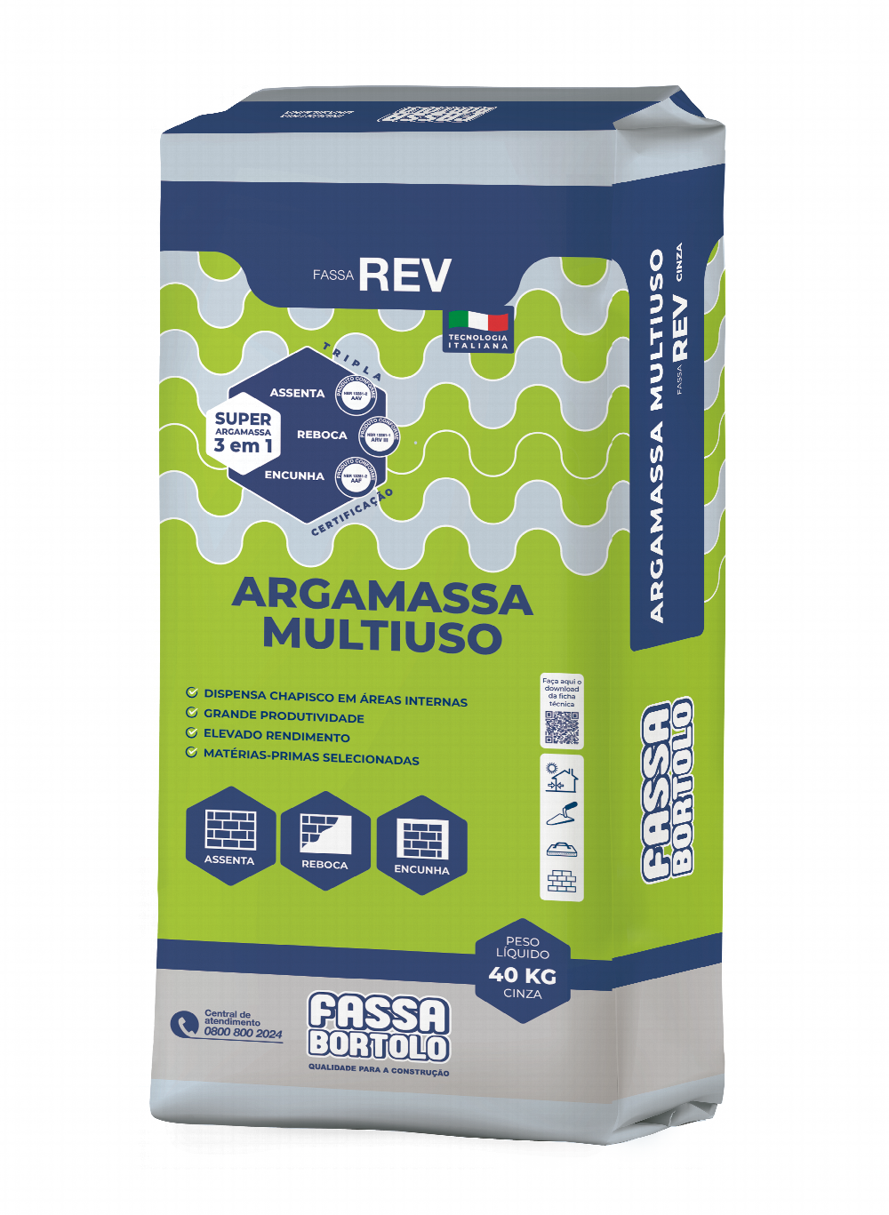 MASSA PRONTA 20KG FASSA BORTOLO